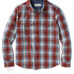 Outerknown Blanket Shirt - Desert Sands Plaid - L LARGE - MSRP $168 1310205